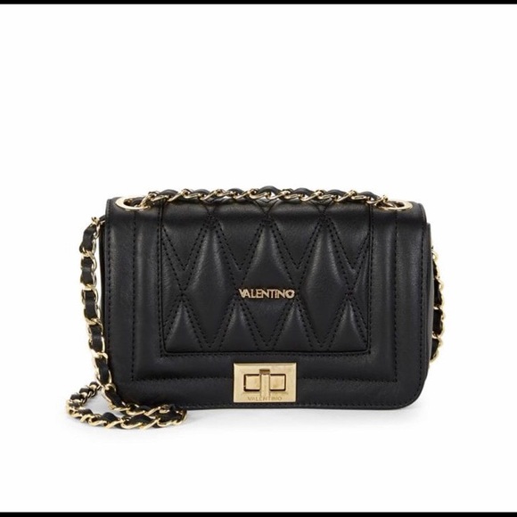 NWT Valentino Beatriz D Black Quilted Chain Bag - Picture 2 of 7
